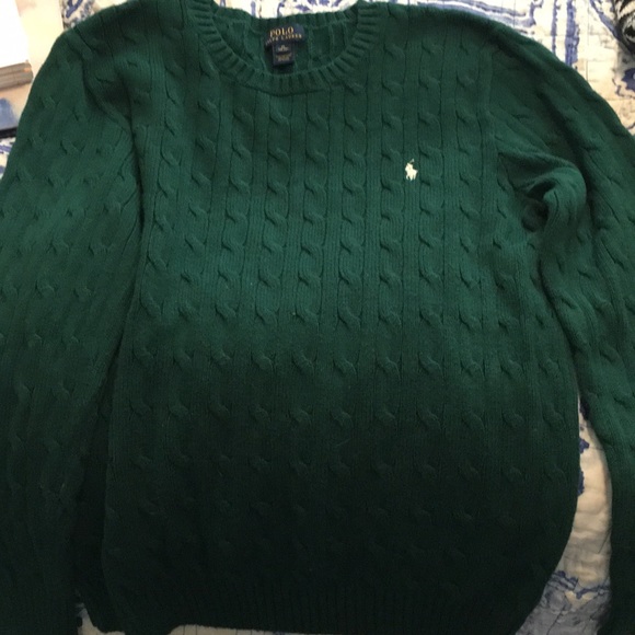 emerald green sweater